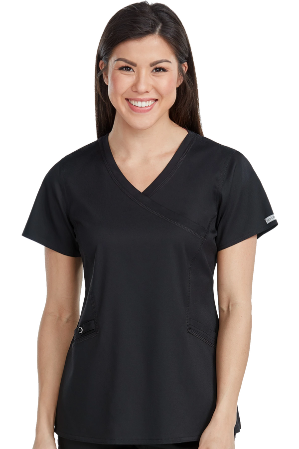 Venus Mock Wrap Touch Top~Venus Mock Wrap Touch Top