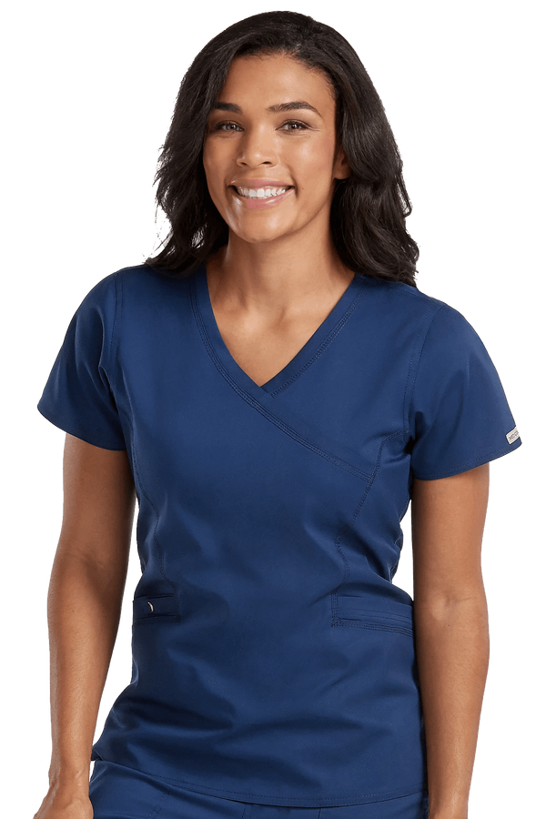 Venus Mock Wrap Touch Top~Venus Mock Wrap Touch Top