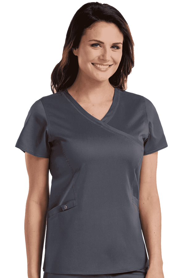 Venus Mock Wrap Touch Top~Venus Mock Wrap Touch Top