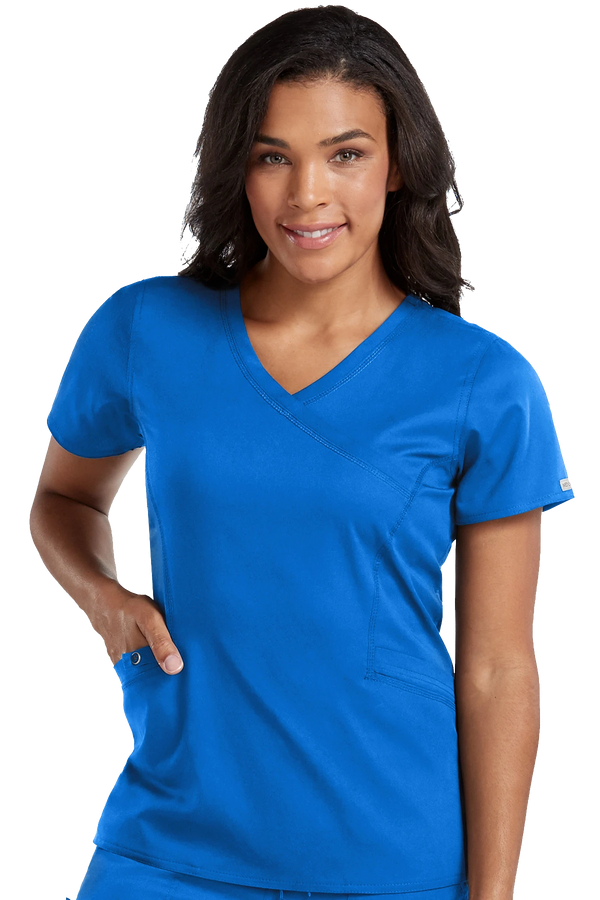 Venus Mock Wrap Touch Top~Venus Mock Wrap Touch Top