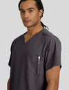 بلوزة سكتشرز جيب واحد ~ One pocket Scrub Top || PEWTER SKECHERS