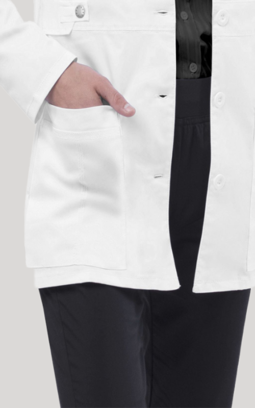 لابكوت تاب ويست القصير من أدار ~ Tab-Waist Short Lab Coat Adar