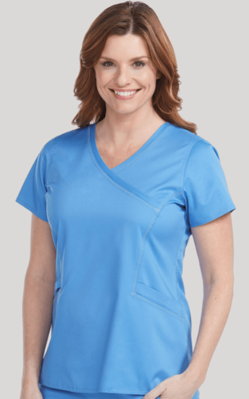 Venus Mock Wrap Touch Top~Venus Mock Wrap Touch Top