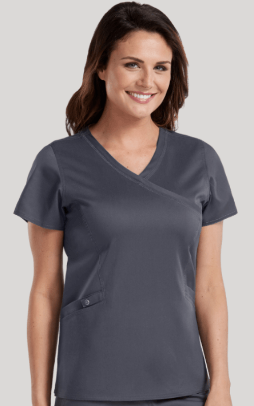 Venus Mock Wrap Touch Top~Venus Mock Wrap Touch Top