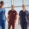 What color scrubs do medical students wear?