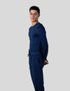 اندر سكراب بريميوم سوفت بآكمام طويلة ~ Premium-Soft Long Sleeve Under Scrub. || NAVY BLUE MUSTWEAR