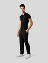 اندر سكراب بريميوم سوفت بآكمام قصيرة ~ Premium-Soft Short Sleeve Under Scrub. || BLACK MUSTWEAR