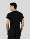 اندر سكراب بريميوم سوفت بآكمام قصيرة ~ Premium-Soft Short Sleeve Under Scrub. || BLACK MUSTWEAR