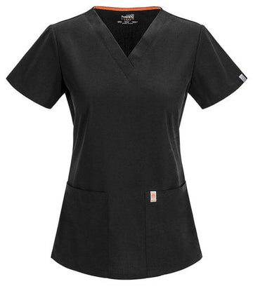 V-Neck Top Black