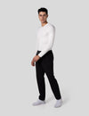 اندر سكراب بريميوم سوفت بآكمام طويلة ~ Premium-Soft Long Sleeve Under Scrub. || WHITE MUSTWEAR