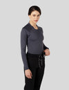 اندر سكراب بريميوم سوفت بآكمام طويلة ~ Premium-Soft Long Sleeve Under Scrub. || PEWTER MUSTWEAR