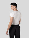 اندر سكراب بريميوم سوفت بآكمام قصيرة ~ Premium-Soft Short Sleeve Under Scrub. || WHITE MUSTWEAR