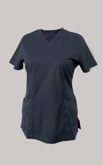STYLIZED CROSSOVER V-NECK TUNIC