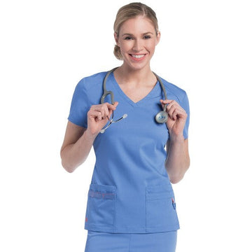 JULIE CLASSIC 4-POCKET TUNIC Light Blue
