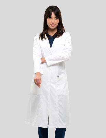 Virusflex Pure White Female Long Lab coat