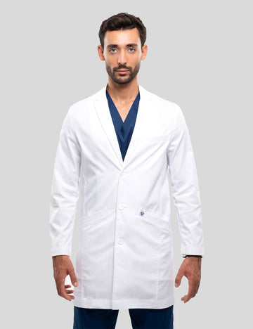 Virusflex Pure White Male Lab coat