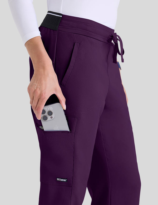 بنطلون كيم جريز اناتومي ~ Kim Pant Grey's Anatomy || EGGPLANT GREYS ANATOMY SPANDEX