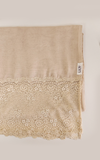 طرحة بوالياباني مع دانتيل~ Japanese Voile Lace Scarf 42 