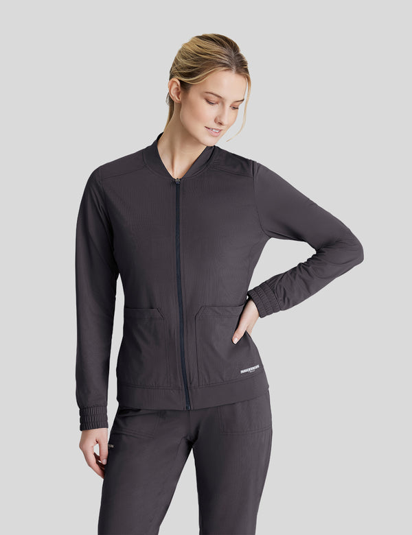 جاكيت كونتور سكيتشرز ~ Skechers Contour Jacket|| PEWTER SKECHERS