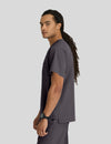 بلوزة سكتشرز جيب واحد ~ One pocket Scrub Top || PEWTER SKECHERS