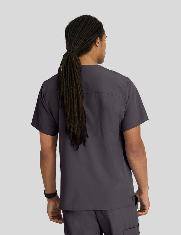 بلوزة سكتشرز جيب واحد ~ One pocket Scrub Top || PEWTER SKECHERS