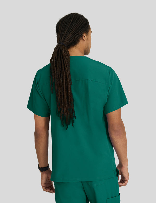 بلوزة سكتشرز جيب واحد ~ One pocket Scrub Top|| HUNTER GREEN SKECHERS