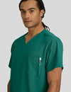 بلوزة سكتشرز جيب واحد ~ One pocket Scrub Top|| HUNTER GREEN SKECHERS