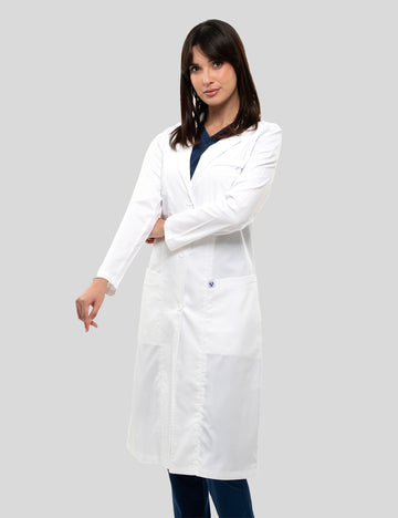 Virusflex Pure White Female Long Lab coat