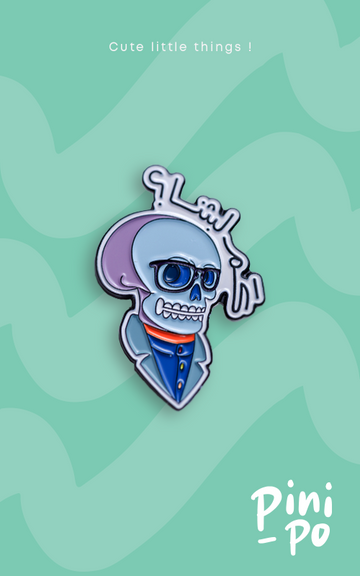 دبوس كم لبثنا~Skull Pin 