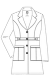 لابكوت تاب ويست الطويل من أدار ~ Tab-Waist Long Lab Coat Adar 