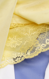 طرحة بوالياباني مع دانتيل~ Japanese Voile Lace Scarf 15 