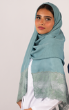 طرحة بوالياباني مع دانتيل~ Japanese Voile Lace Scarf 5 