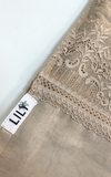 طرحة بوالياباني مع دانتيل~ Japanese Voile Lace Scarf 28 