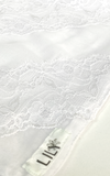 طرحة بوالياباني مع دانتيل~ Japanese Voile Lace Scarf 25 