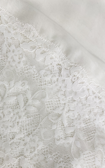 طرحة بوال  ياباني مع دانتيل~ Japanese Voile Lace Scarf 32 