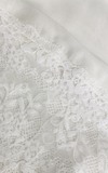 طرحة بوالياباني مع دانتيل~ Japanese Voile Lace Scarf 32 